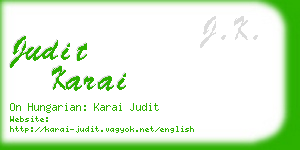 judit karai business card